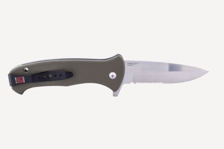 Нож складной AL MAR S.E.R.E. 2020 G 3,6" Combo (OD Green G10; клинок: сталь D2)